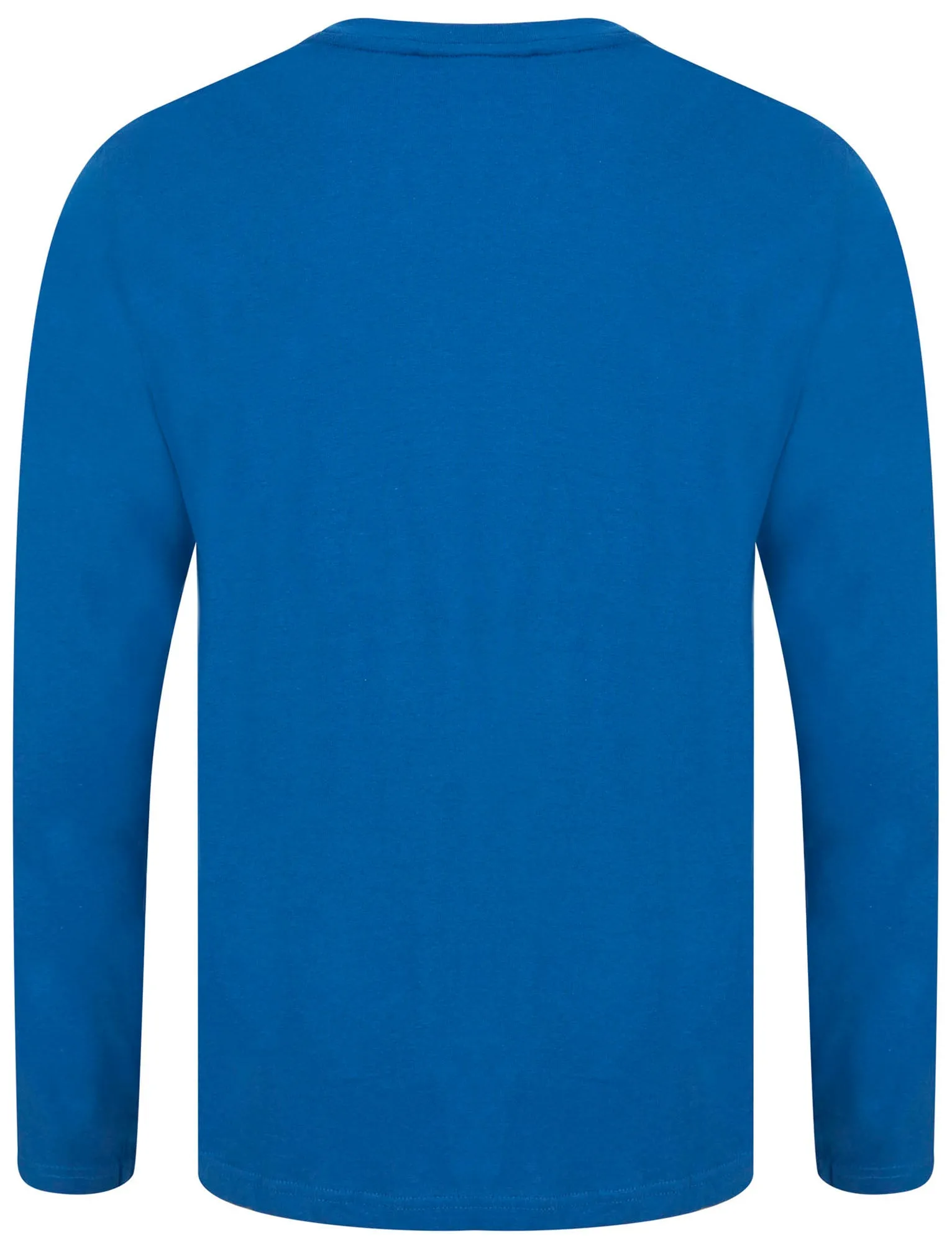 Belong Motif Cotton Jersey Long Sleeve Top In Limoges Blue - Dissident