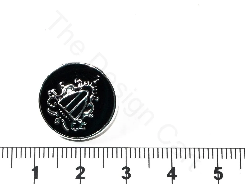 Black Crest Coat Buttons