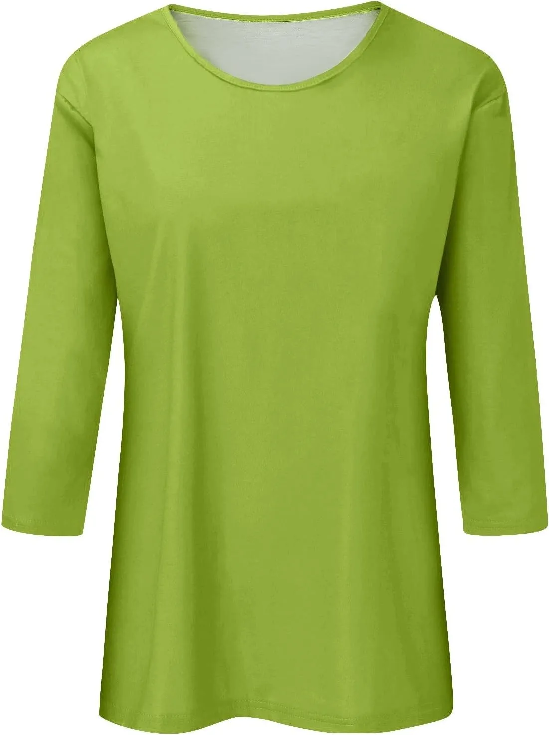 Classic Flowly Spring Top for Women Business Short Sleeve Cool Graphic T Shirt Women Wrinkle Free Round Neck