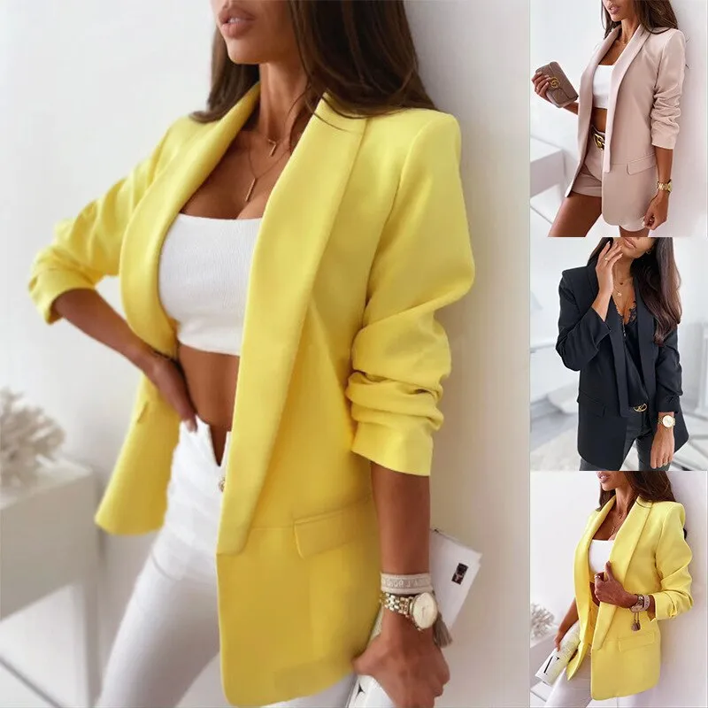 FashionSierra - Red Black Elegant Fashion Blazers