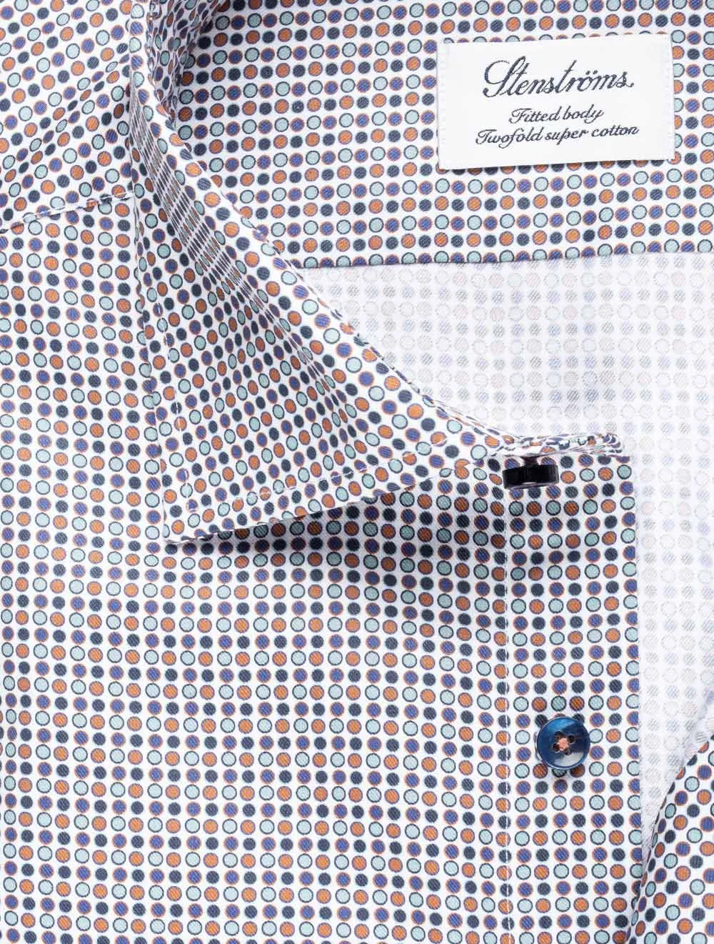 Fitted Dot Pattern Shirt Multi