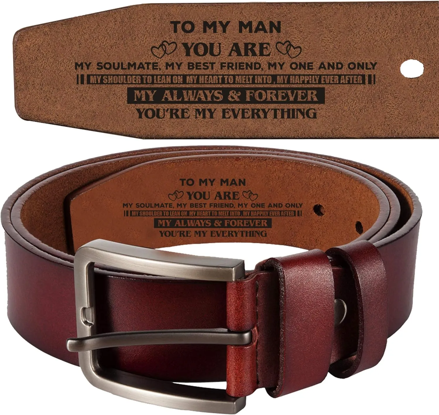 Genuine Leather Belts, Personalized Gifts For Men, Personalized Belts For Men LB51