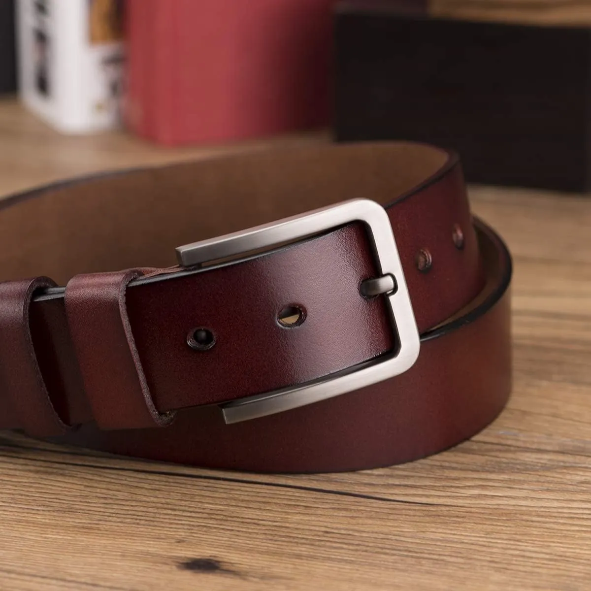 Genuine Leather Belts, Personalized Gifts For Men, Personalized Belts For Men LB51