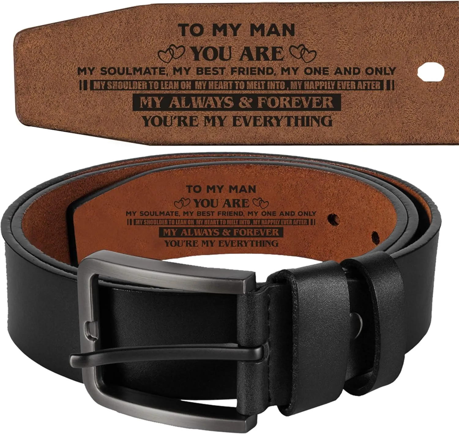 Genuine Leather Belts, Personalized Gifts For Men, Personalized Belts For Men LB51