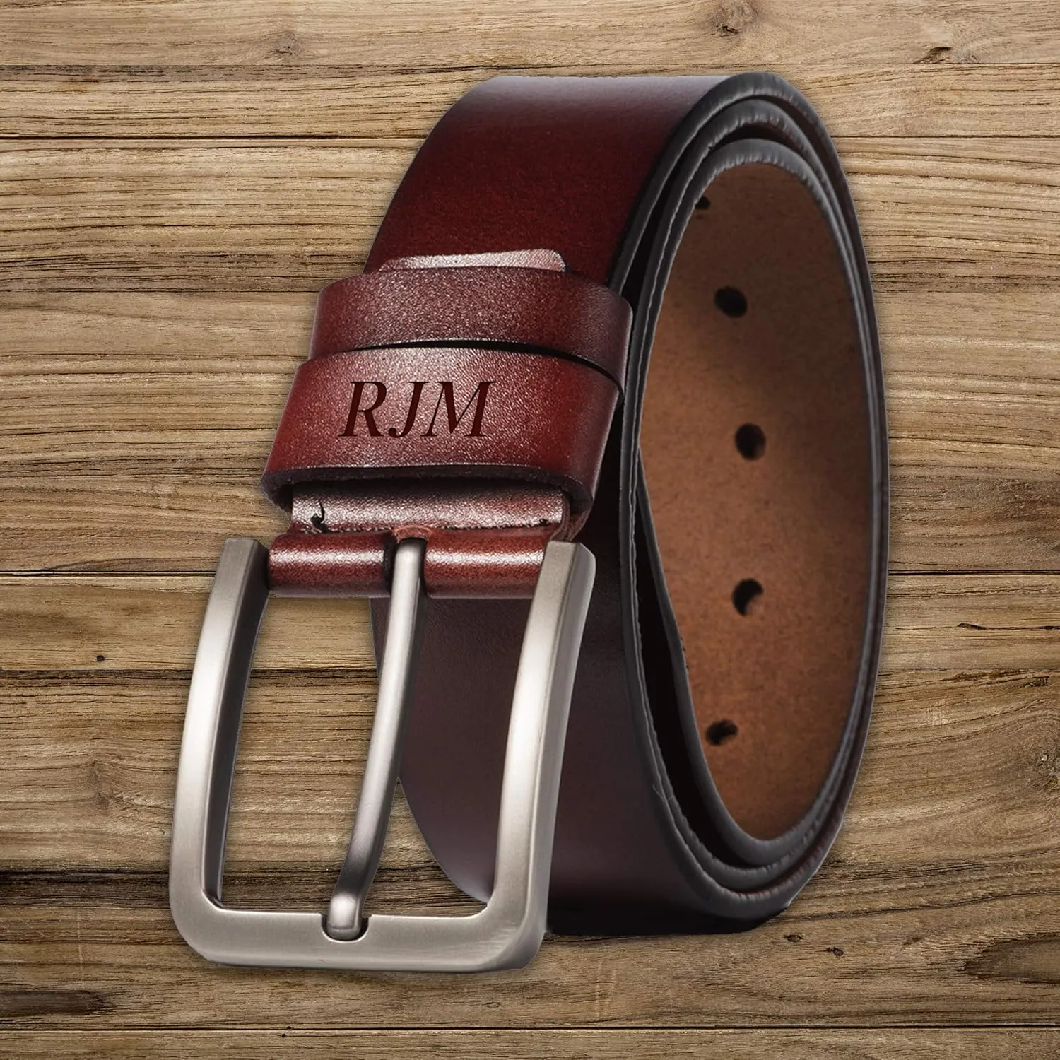 Genuine Leather Belts, Personalized Gifts For Men, Personalized Belts For Men LB51