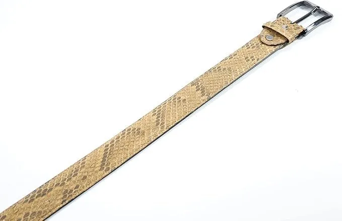 Genuine python leather skin belts for men snakeskin dress belt casual men's belt snake leather belts for men width 1.5"