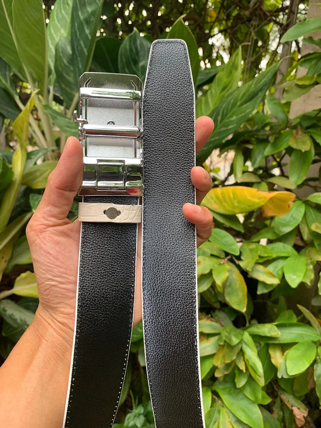 Genuine White crocodile alligator Belly leather skin belts buckle for men, crocodile belts men, Alligator Men's belt
