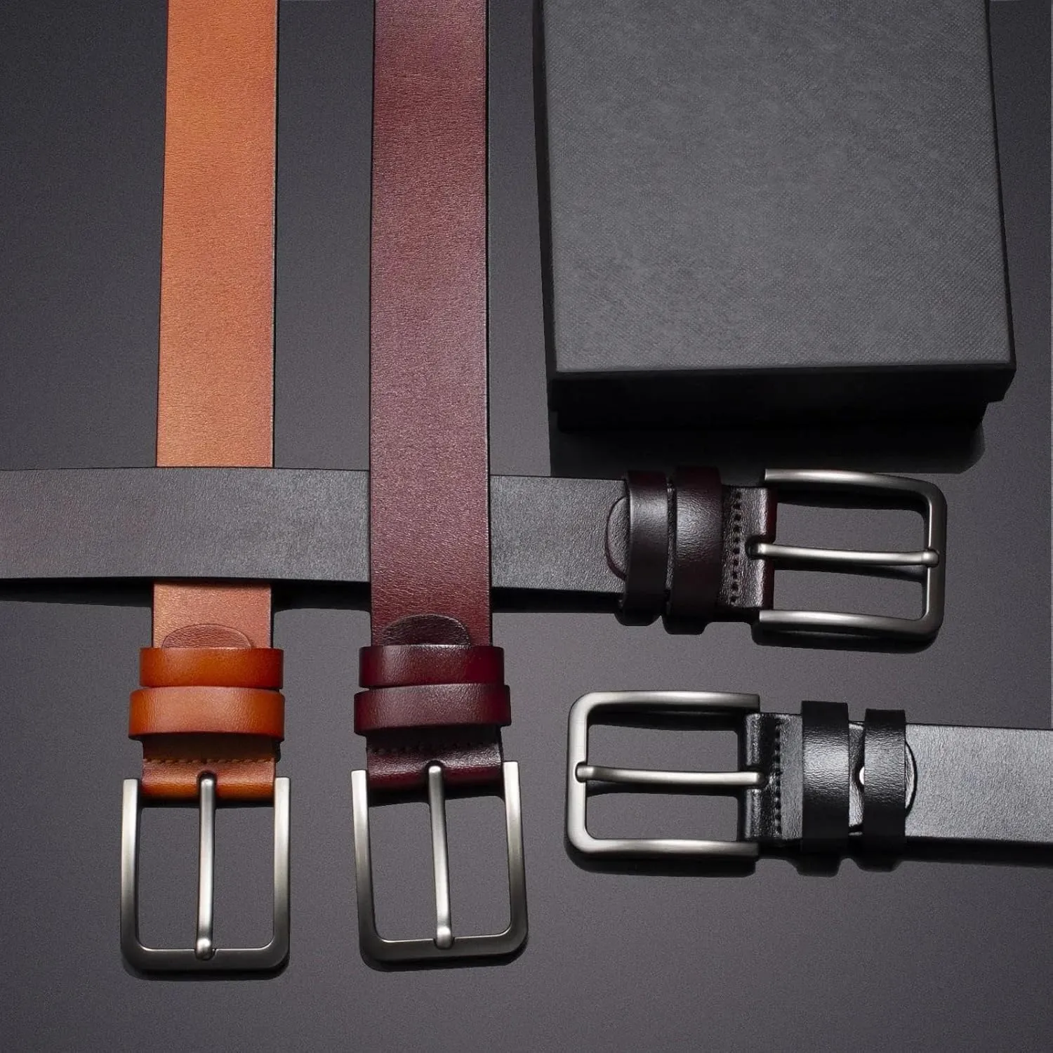 Men Belt Genuine Leather Alloy Metal Pin Buckle Jeans Casual Belts Business Cowboy Jean Pants Male Fashion
