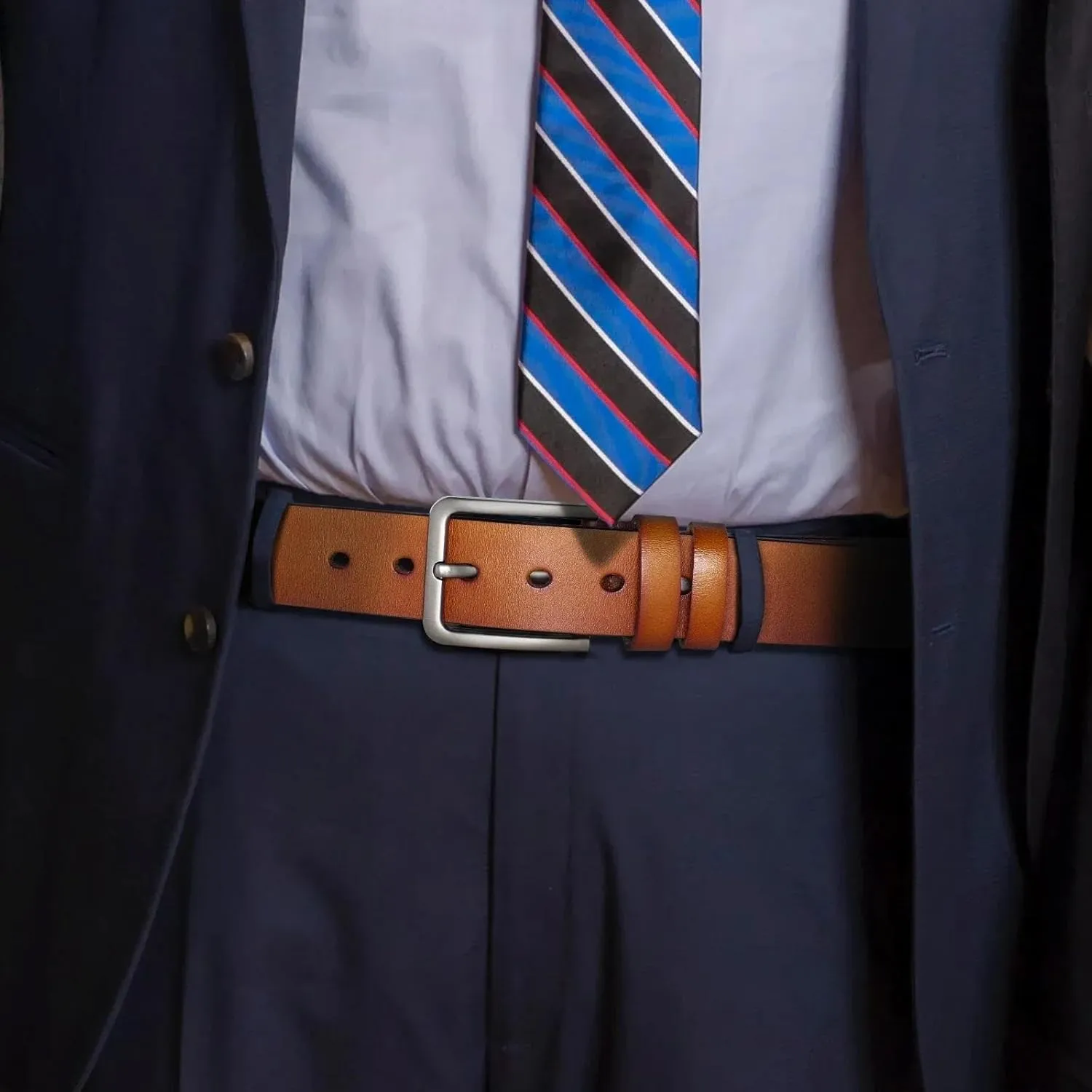 Men Belt Genuine Leather Alloy Metal Pin Buckle Jeans Casual Belts Business Cowboy Jean Pants Male Fashion