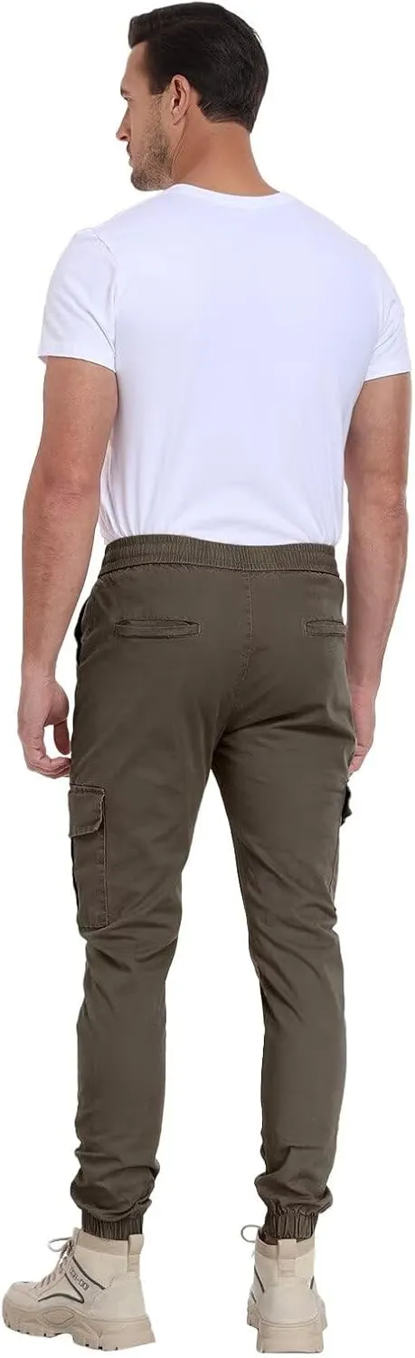Mens Cargo Pants Lightweight Hiking Pants Travel Pants with Belt Pockets for Outdoor Camping Work