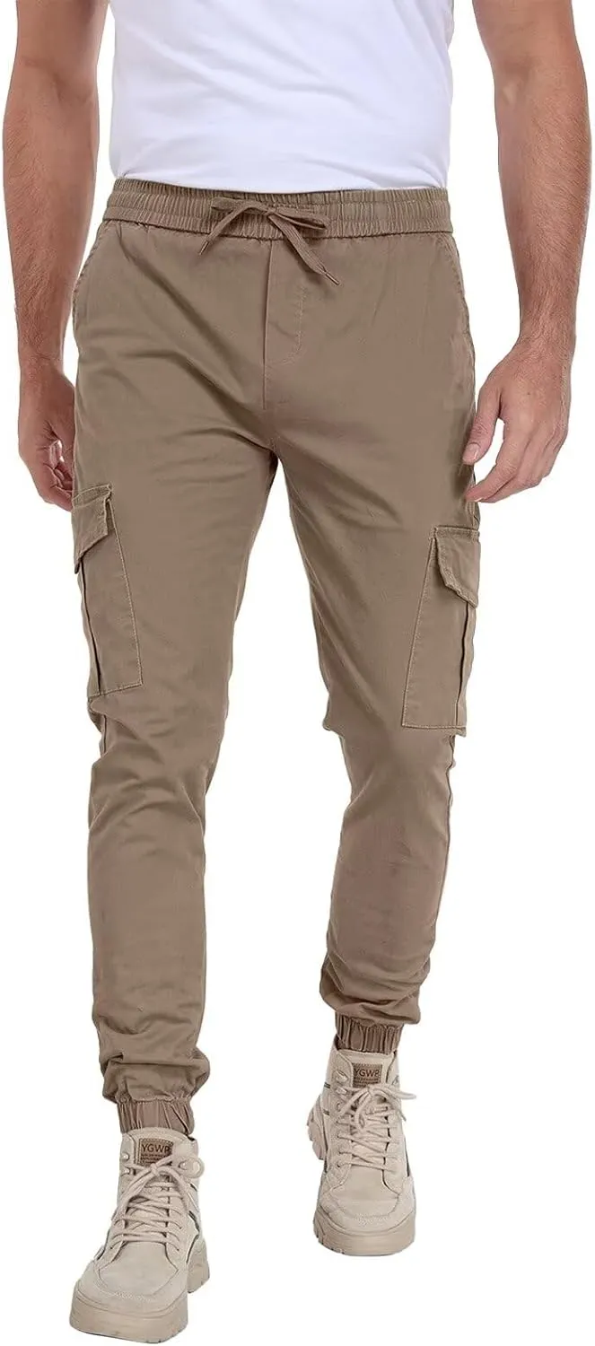 Mens Cargo Pants Lightweight Hiking Pants Travel Pants with Belt Pockets for Outdoor Camping Work