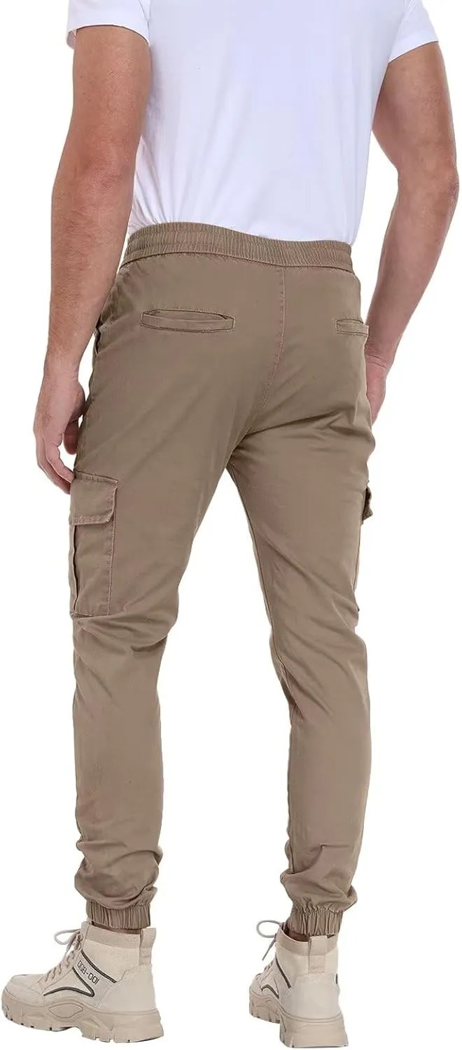 Mens Cargo Pants Lightweight Hiking Pants Travel Pants with Belt Pockets for Outdoor Camping Work