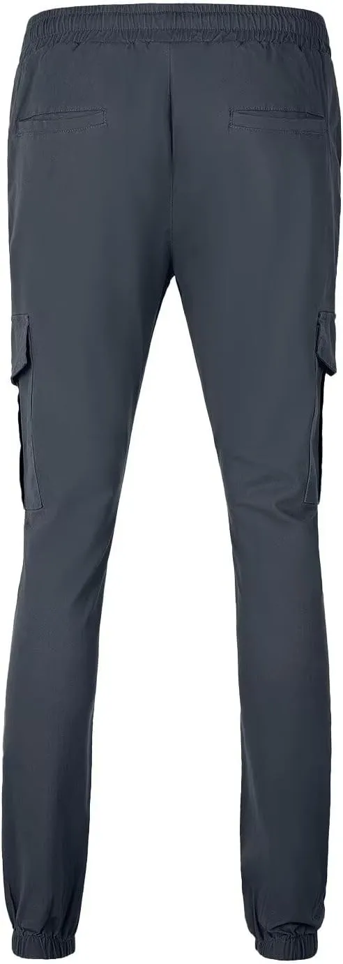 Mens Cargo Pants Lightweight Hiking Pants Travel Pants with Belt Pockets for Outdoor Camping Work