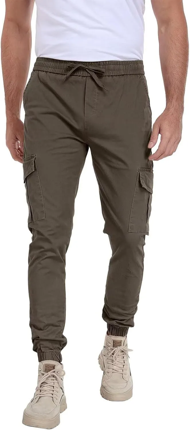 Mens Cargo Pants Lightweight Hiking Pants Travel Pants with Belt Pockets for Outdoor Camping Work