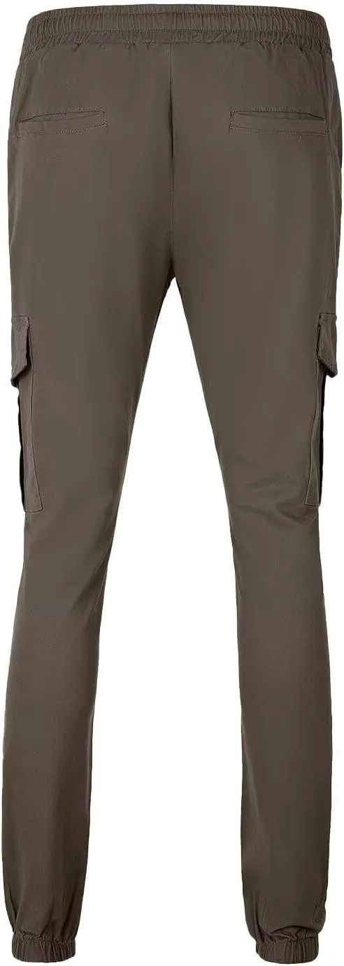 Mens Cargo Pants Lightweight Hiking Pants Travel Pants with Belt Pockets for Outdoor Camping Work