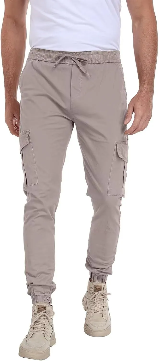 Mens Cargo Pants Lightweight Hiking Pants Travel Pants with Belt Pockets for Outdoor Camping Work