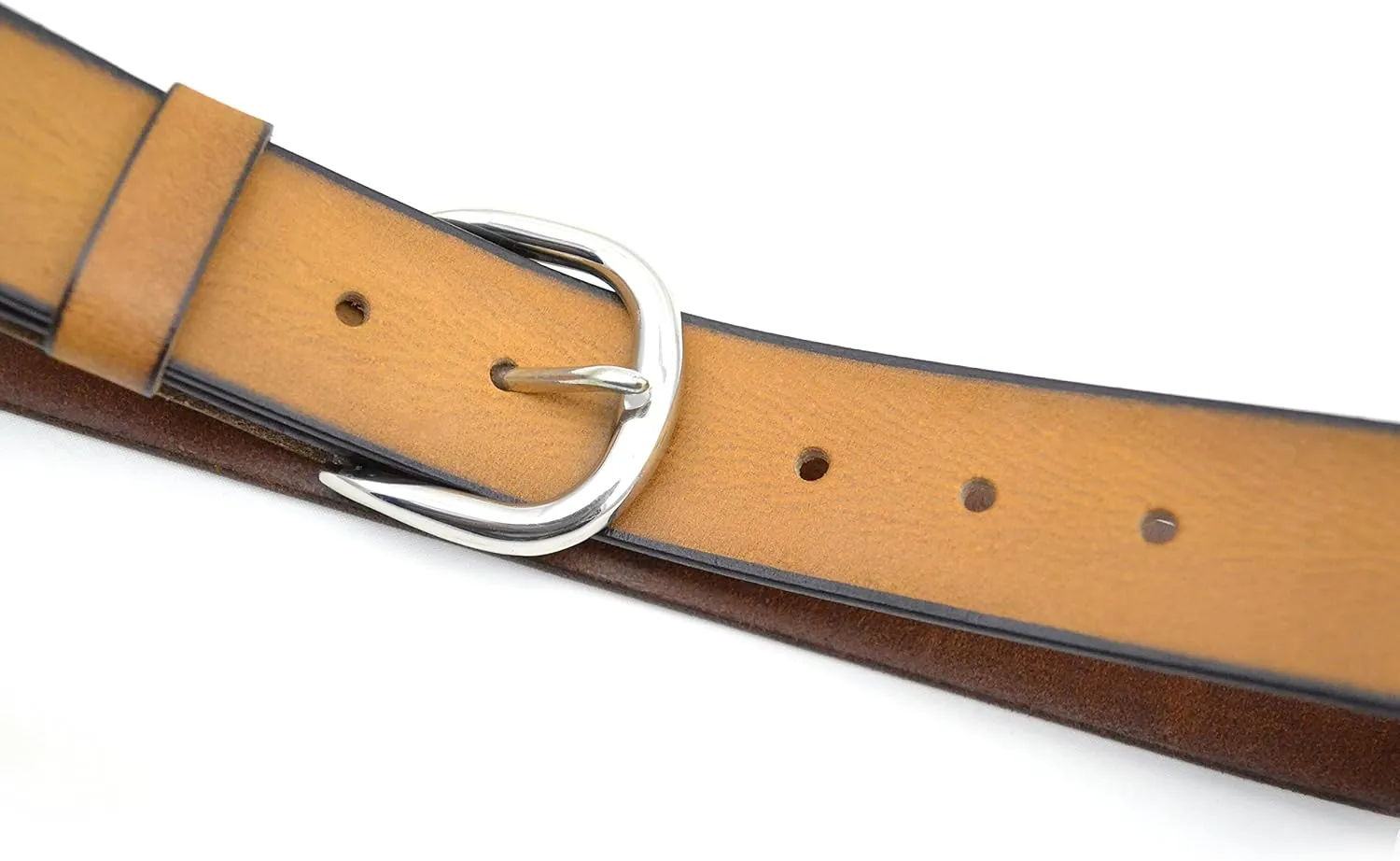 Mens Genuine Leather Belt - Size 32" - 46" - Tan Brown