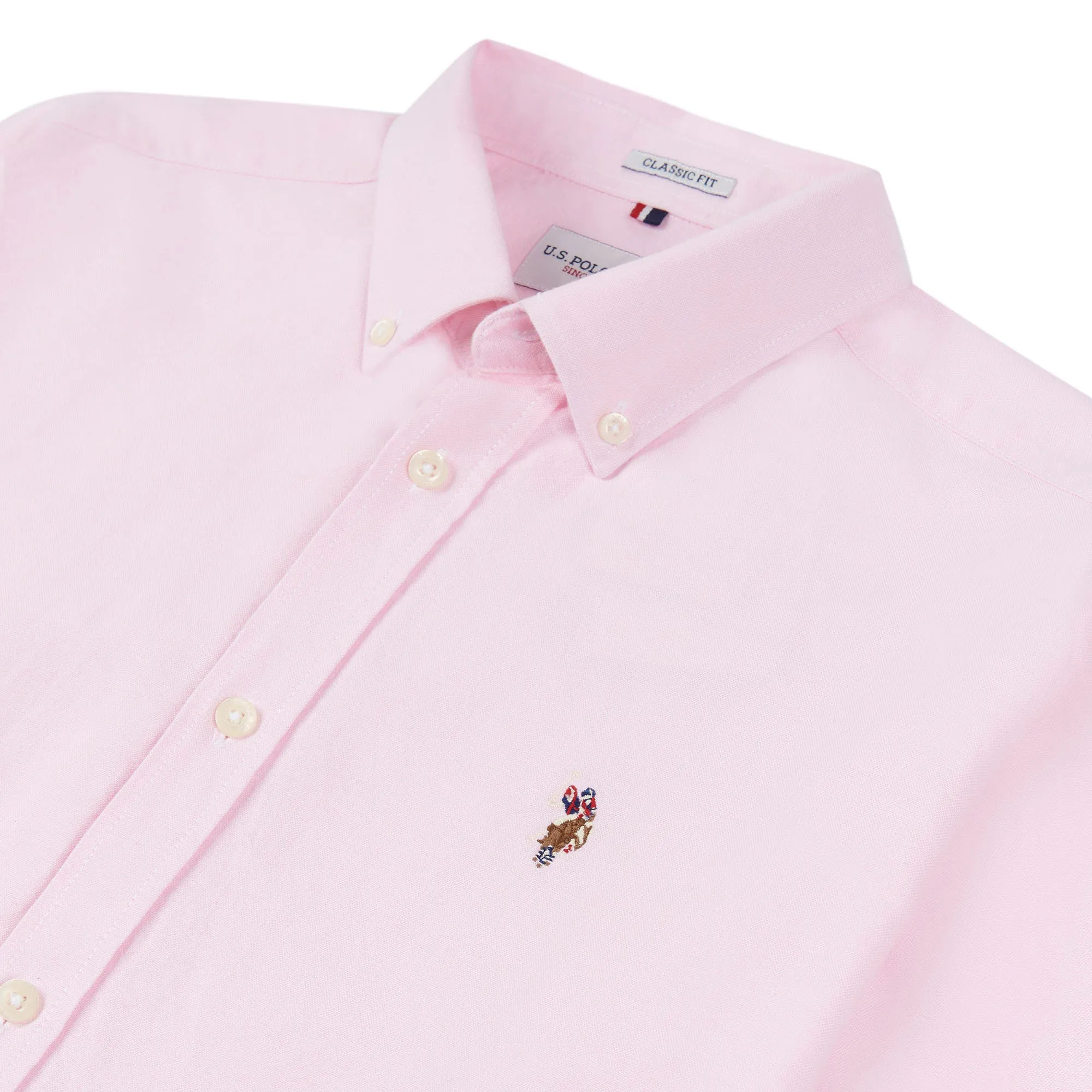 Mens Peached Oxford Shirt in Orchid Pink