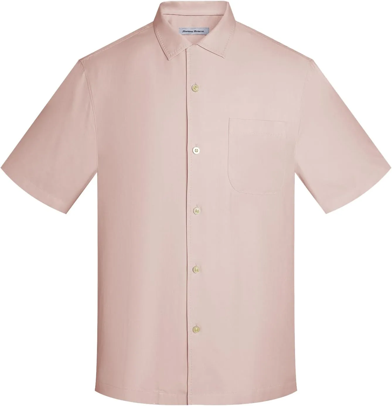 Men's Silk Hawaiian Short Sleeve Button Down Shirt Casual Tropical Holiday Beach Shirts
