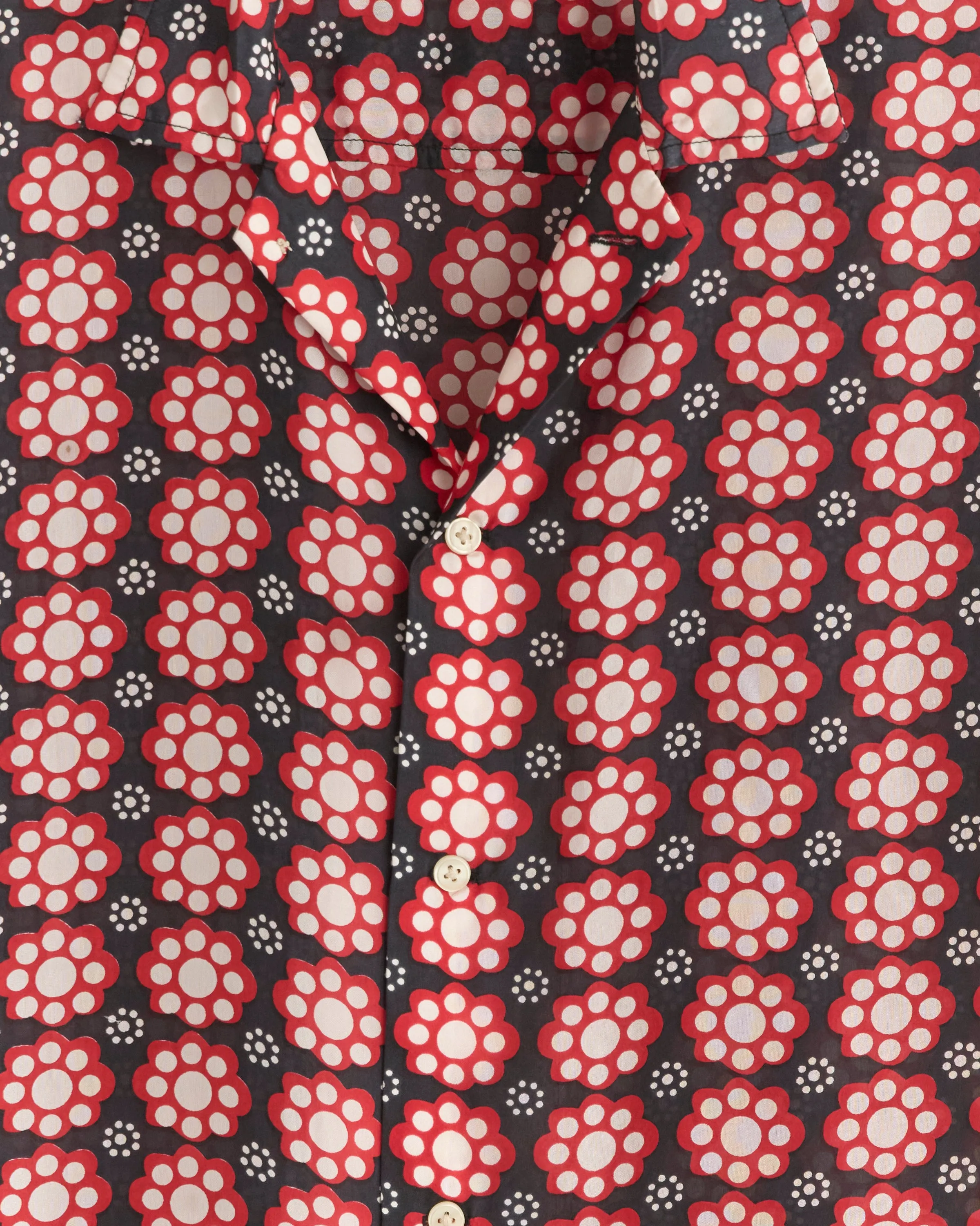 Polka Fleur Short Sleeve Shirt