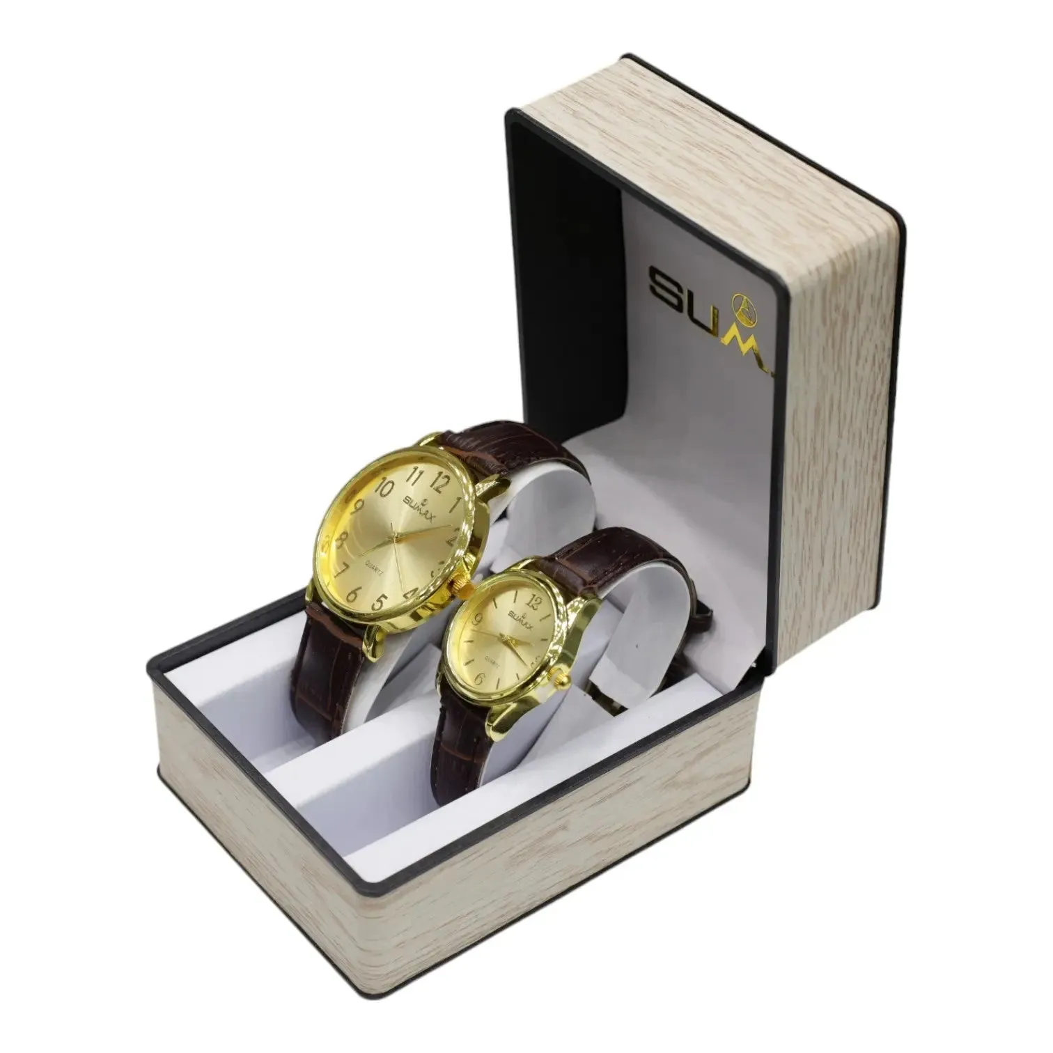 Sumax Couple Gold Watch